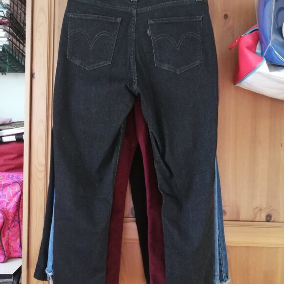 sz 30 LEVI'S Black high rise skinny ankle JEANS - Picture 4 of 8